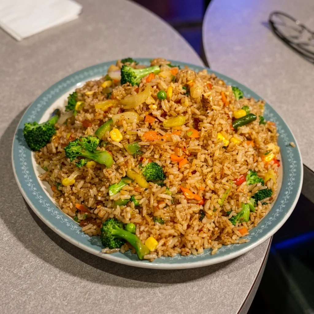 Special fried rice at Red Lion Inn, Chinese restaurant Kindersley SK