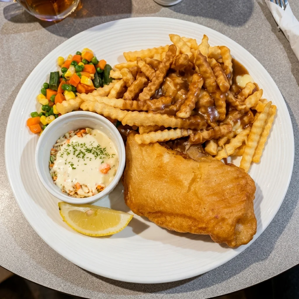 Canadian pub fare at Red Lion Inn, dine-in Kindersley SK