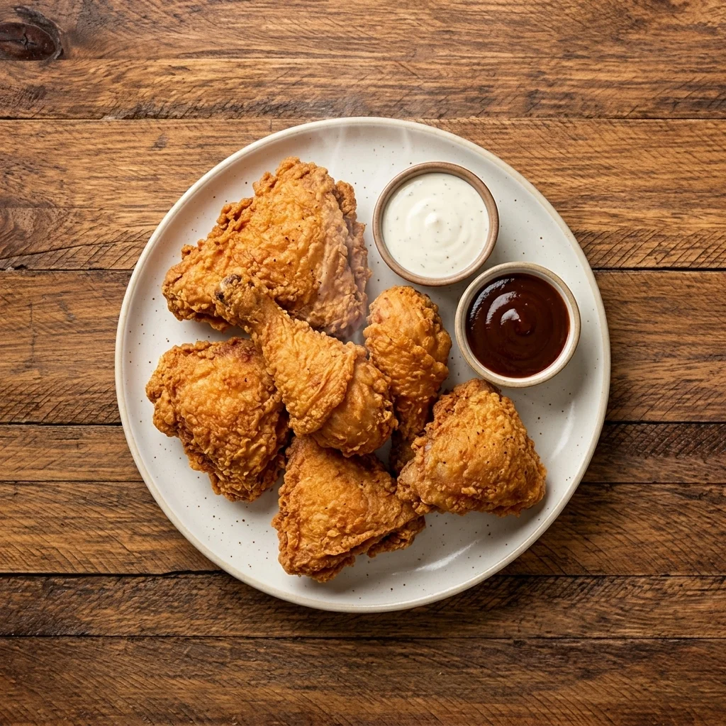 Fried Chicken at Red Lion Inn, best pub food Kindersley SK
