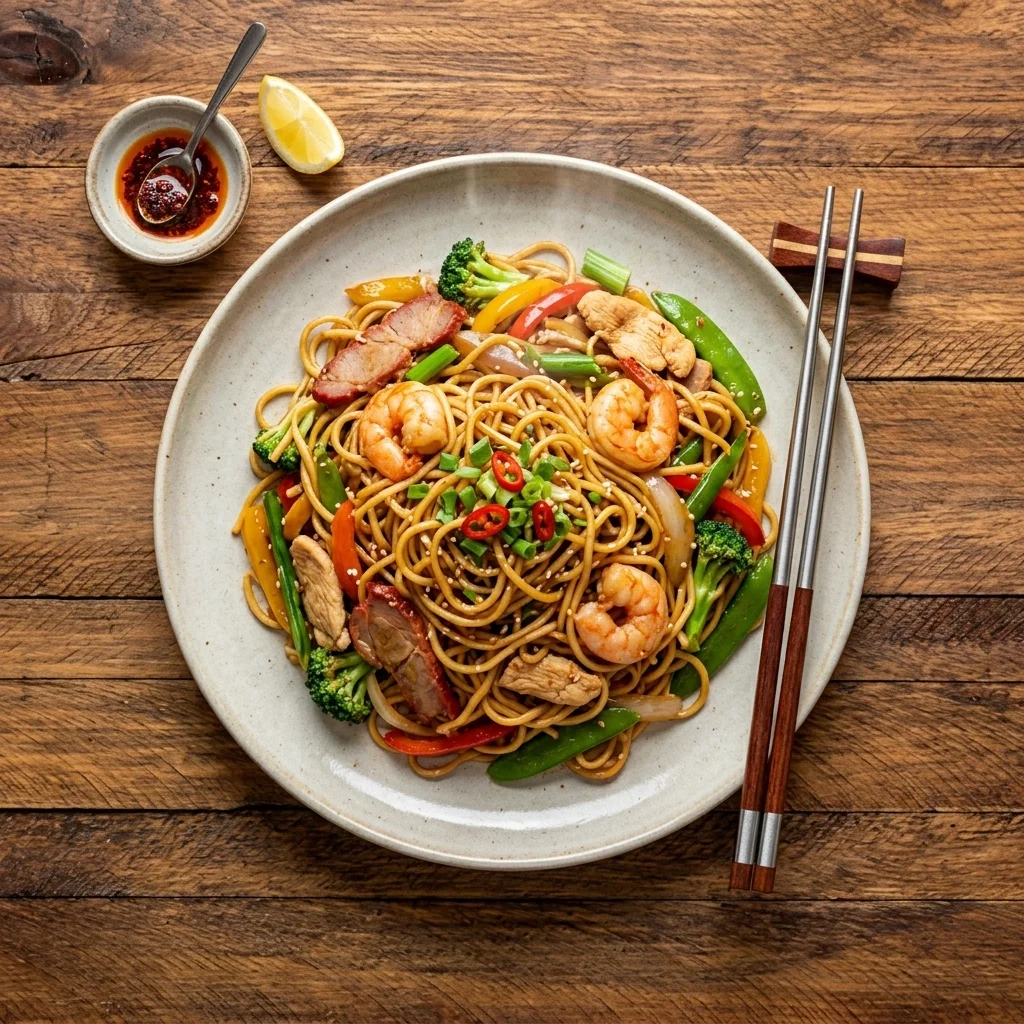 Special Chow Mein at Red Lion Inn, Chinese food Kindersley Saskatchewan